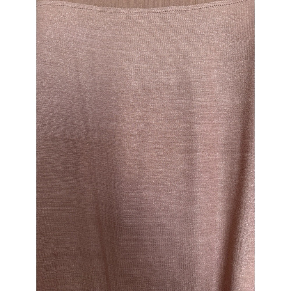 Kim & Cami Terracotta Flutter Sleeve Top Sheer Mesh Yoke Blouse Size Large - Picture 2 of 8
